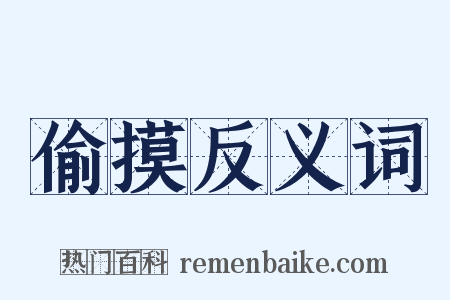 偷摸反义词是什么意思的图片